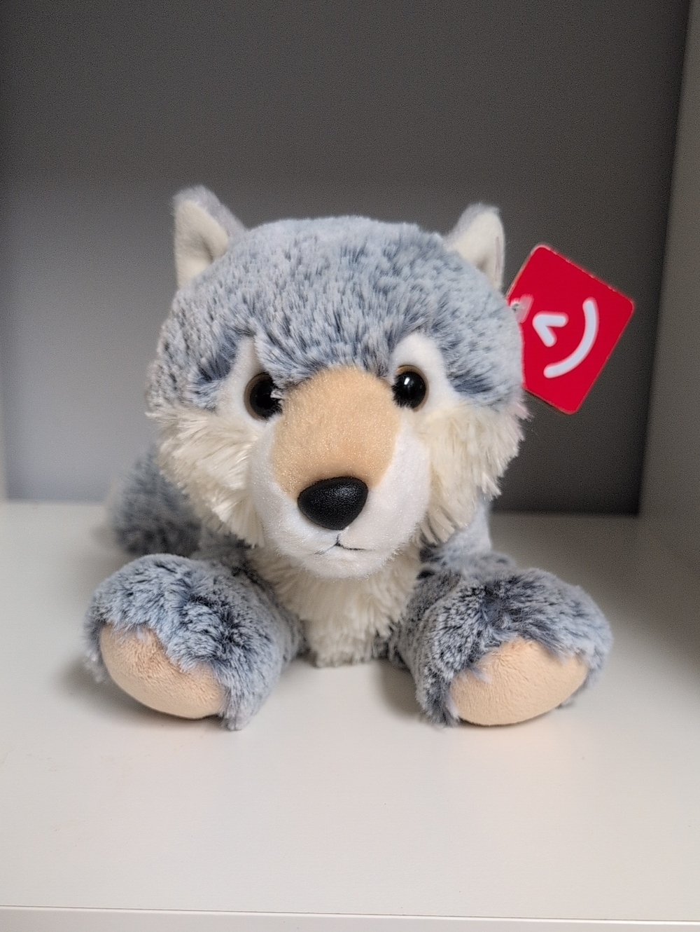 Aurora Flopsie Winter Wolf Plush BNWT 12" Soft Cuddly Collectible Plush